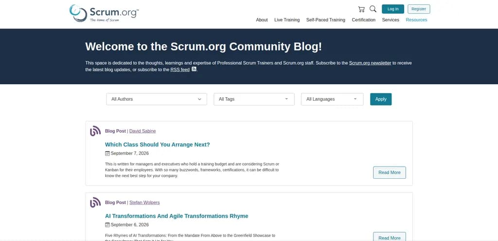 Vista previa de Scrum.org — Blog