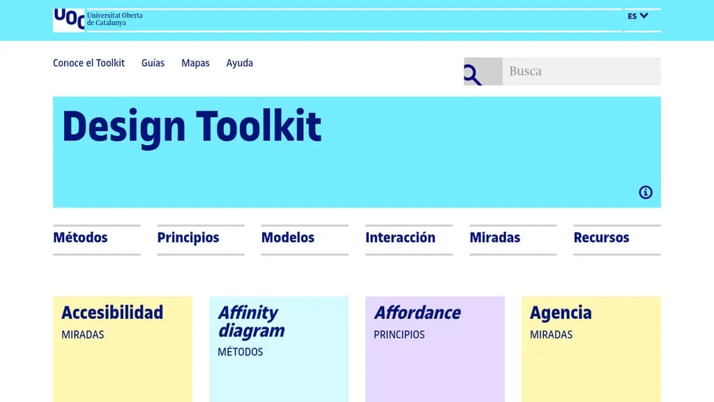 Vista previa de Design Toolkit (UOC)